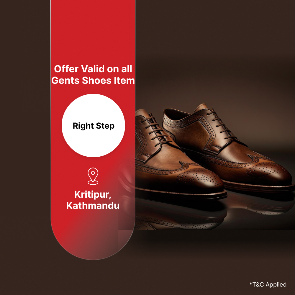 30% off on all Gents Shoes item at Right Step